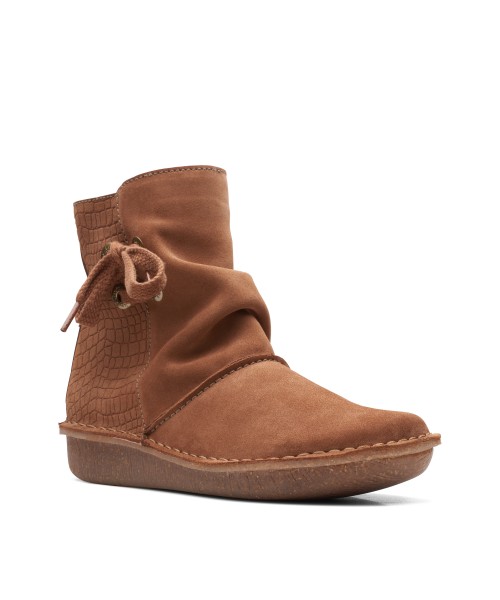 Clarks - Funny Oak Dark Tan Suede Clarks - Funny Oak Dark Tan Suede
